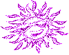 a purple sun