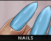 ! stiletto nails . blue