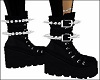 Spike BLack Ankle Boots