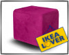 loft ikea magenta poof