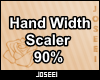 Hand Width Scaler 90%