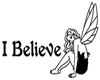 fairy i believe sticker