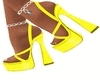 Yellow Lock Heels