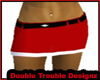 |DT|RED XMAS MINI SKIRT