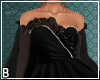 Black Train Trumpet Gown