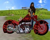 Harley Bike Red Art
