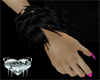 JL Fur cuffs Black