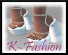 K-White Glitter Heels
