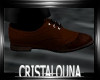 Brown vintage flat shoes