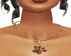 Necklace Cat Huella Gold