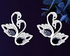 Silver Earrings&Swans