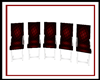 Crimson Audience Chairs