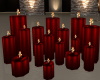 Red  Floor Candles