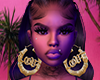 Gold Love Hoops (glow)