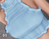 E. Blue Ruffle Top