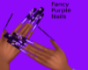 Fancy Purple Nails