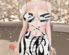梅 black white dress