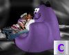 Purple Cat Kissing Chair