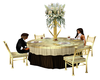 Gold Beige Wedding Table