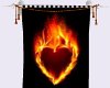 Flamming Heart Banner