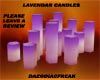 Lavendar Candles