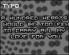 Hundred hearts