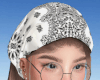 N. Hair w/ White Bandana
