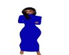 Blue Long Sleeved Dress