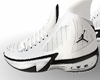 White and blk Jordans