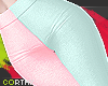 [C] Aqua + Pink Pants
