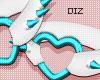 !!D Knee Spikes Teal