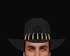 Black Snakeskin Hat