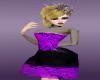 black n purple dress