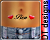 Ben hearts belly tattoo