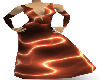 Orange Lightning dress