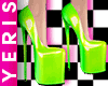 YS! Green Neon Pumps