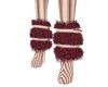 Striped Furred Boots