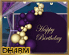 birthday banner+balloons