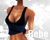 Navy Tie Up Top 