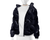 Lv Leather Puffer coat