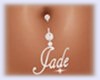 Jade Diamond Belly Ring