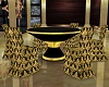 Golden Table & Chairs