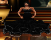 Black ruffle dress