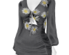 L. Black sunflower dress