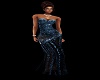 Slate Blue Evening Gown