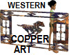 WESTERN COPPER ART HORSE