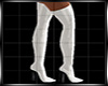 $ White Thigh Boots RL