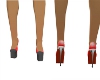 stiletto heels red n bla