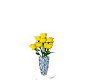 yellow roses in vase