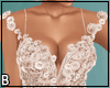 Peach Floral Diamond Gow
